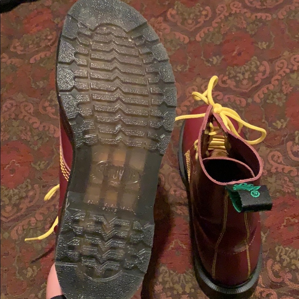 Solovair MIE steel-toe cherry red boots RARE - Picture 4 of 8